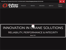 Tablet Screenshot of expertcrane.com